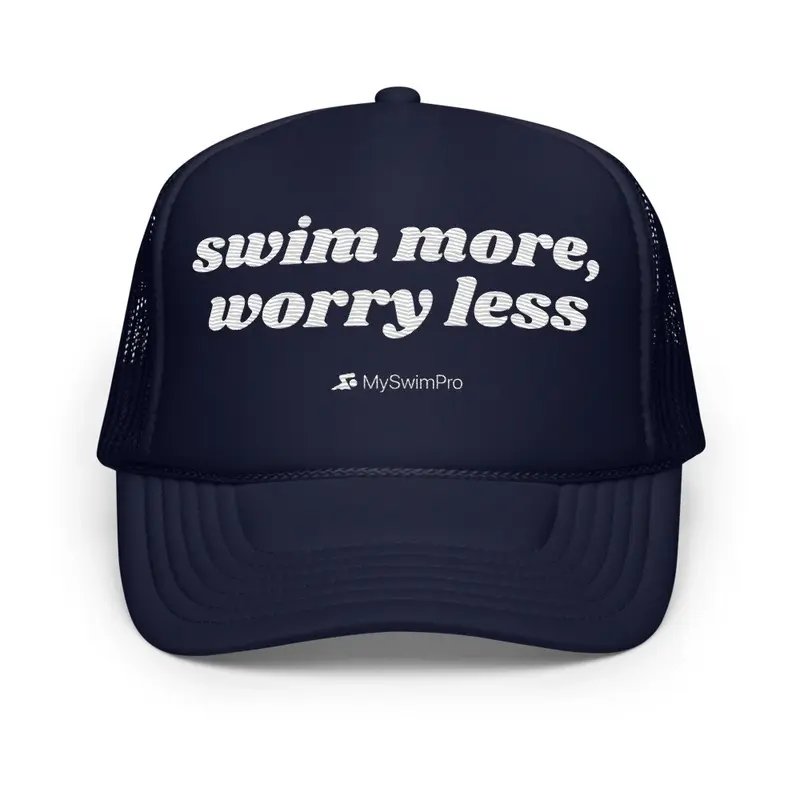 Swim More, Worry Less Trucker Hat